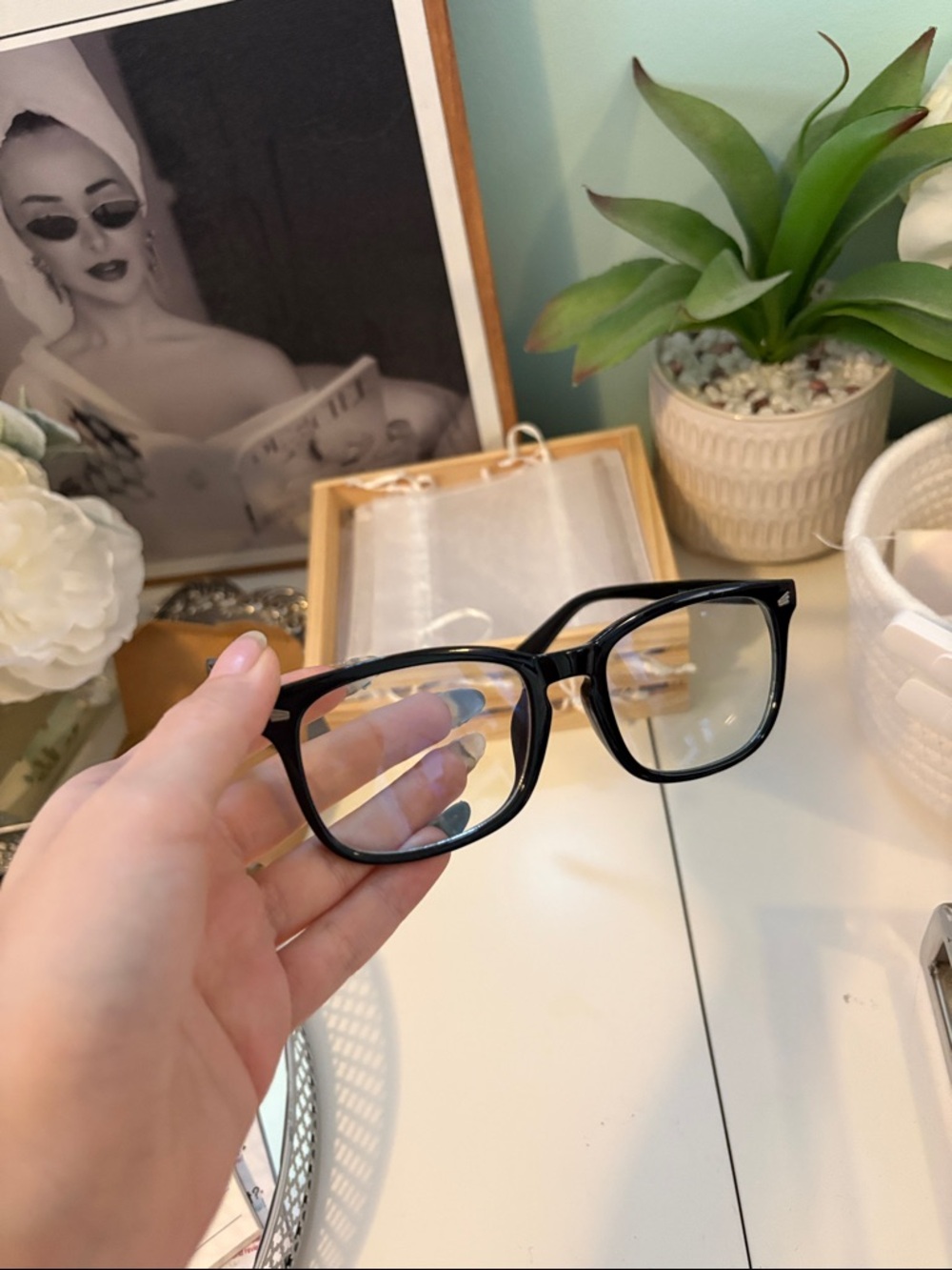 Blue light glasses - Classic Black Square Glasses